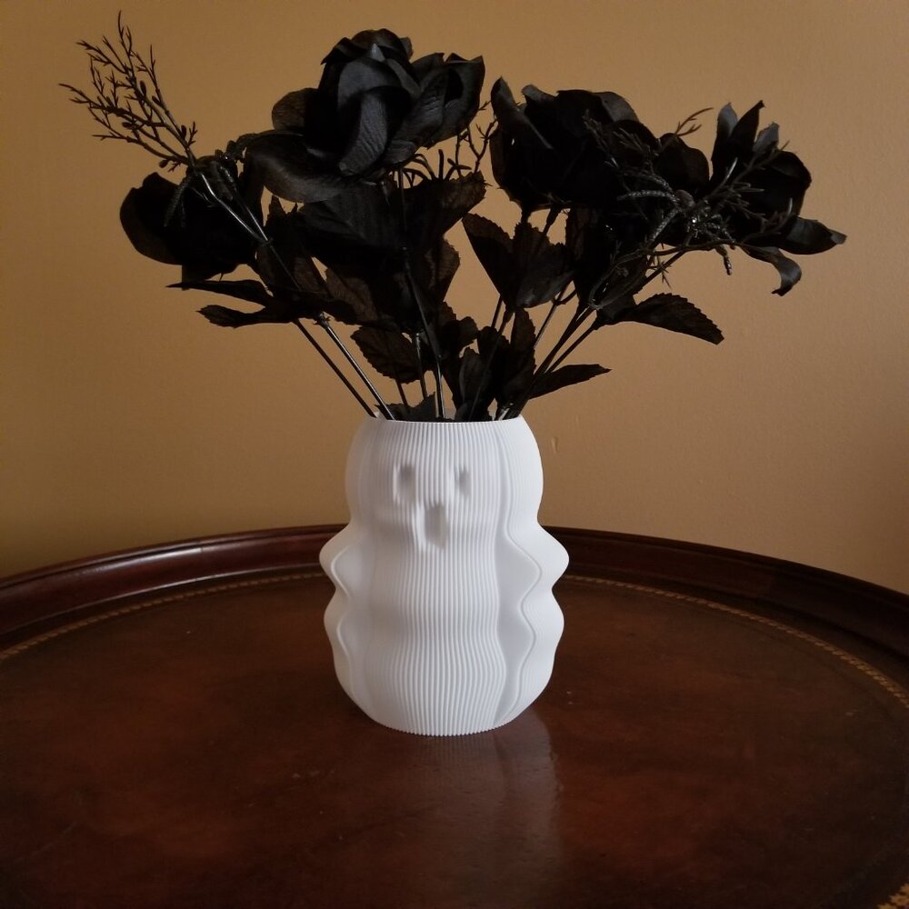 Halloween Decoration Spooky Ghost Vase Boo Vase Centerpiece 3D Printed Decor